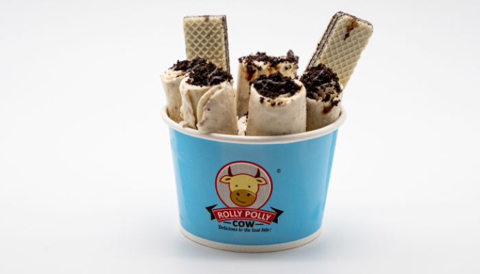Cookies and Crumbs Ice Cream Rolls